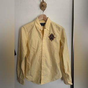Ralph Lauren Sport Yellow Button Down Shirt | Size 4